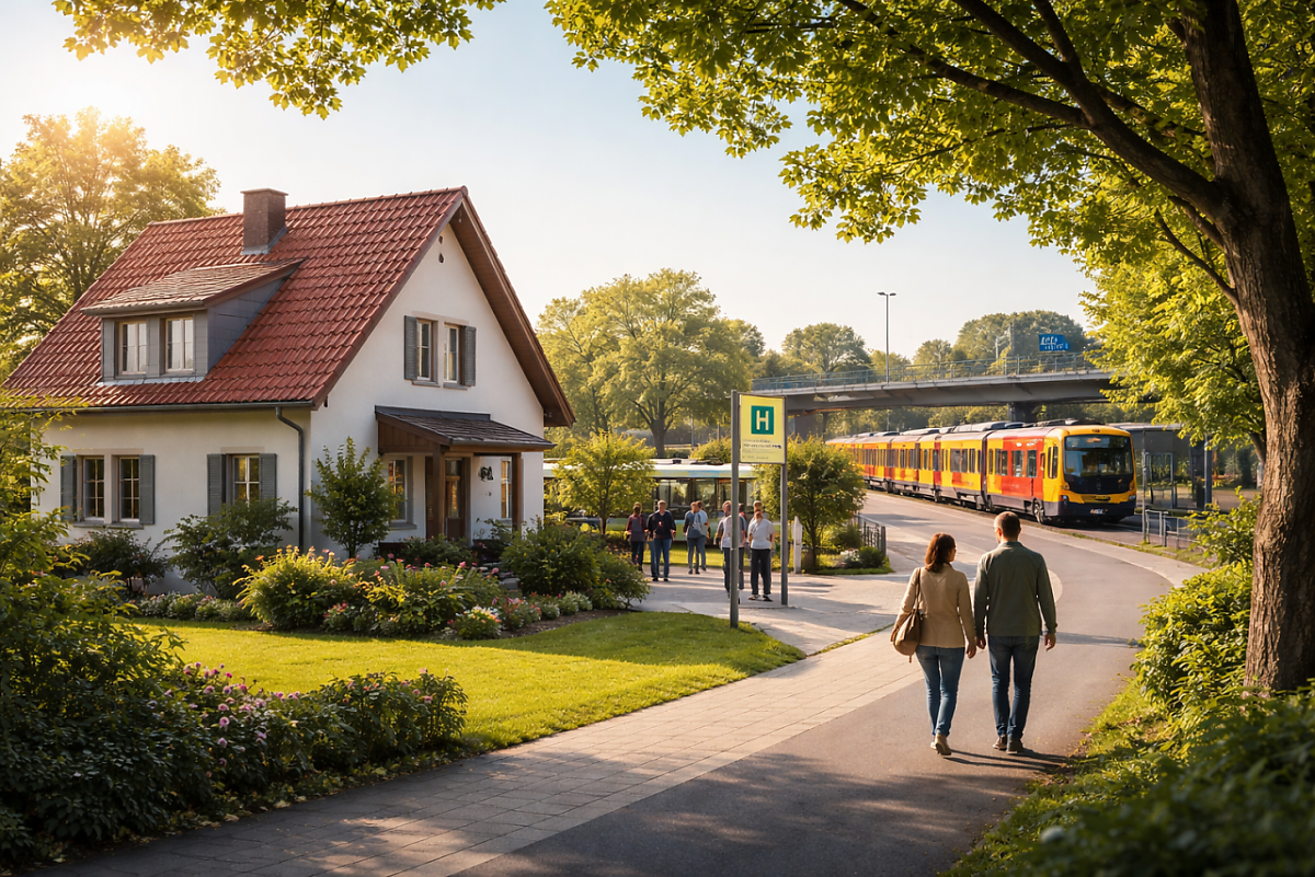 Foto Was macht eine Immobilie wirklich wertvoll? Ist es die Architektur, die Nachbarschaft oder vielleicht die Anbindung an den �ffentlichen Personennahverkehr (�PNV)?