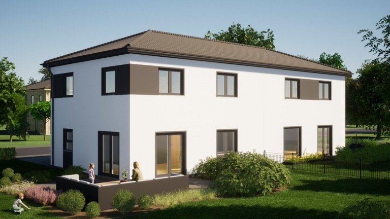 Ansicht Doppelhaus Bernau bei Berlin Einfamilienhaus Ein neues Haus, das man sich noch leisten kann!