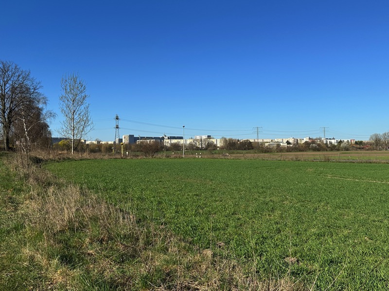 Ansicht Baufeld Wohngrundst�ck Ahrensfelde